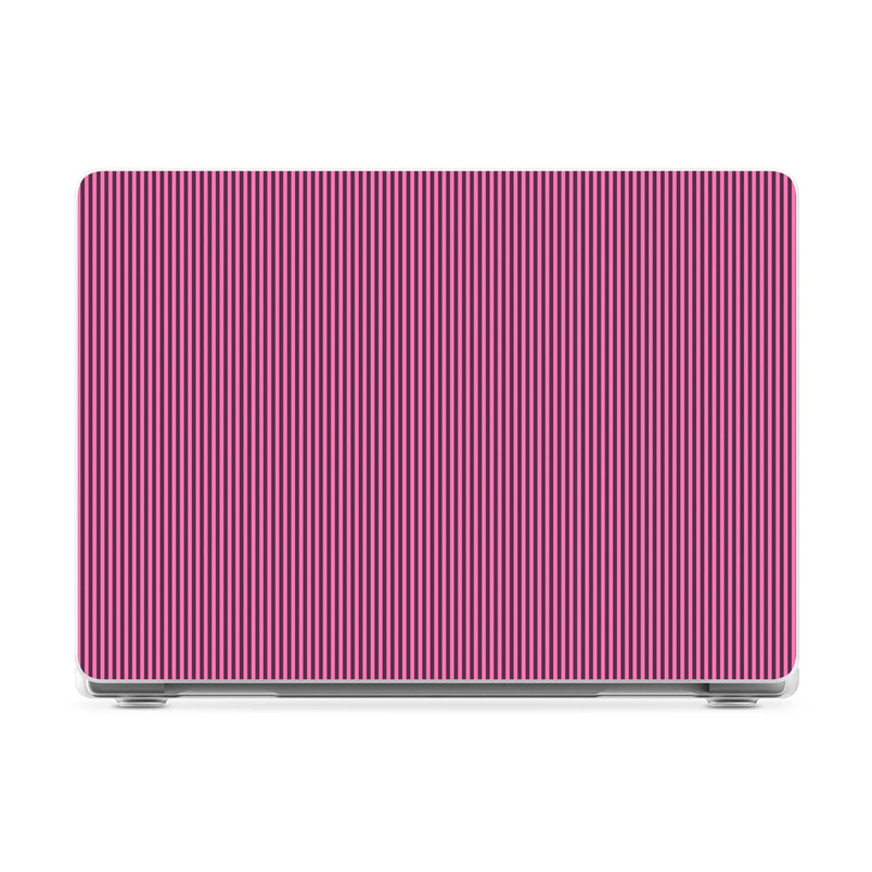 Stripes and the City | Pink & Purple Pinstripe Laptop Shell - 16" MacBook Pro