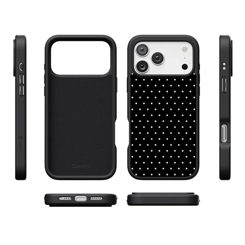On the Dot | Black Polka Dot Case