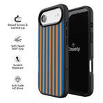 Go New York | Blue & Orange Stripes Case