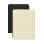 Pastel Picnic | Yellow Gingham iPad Case