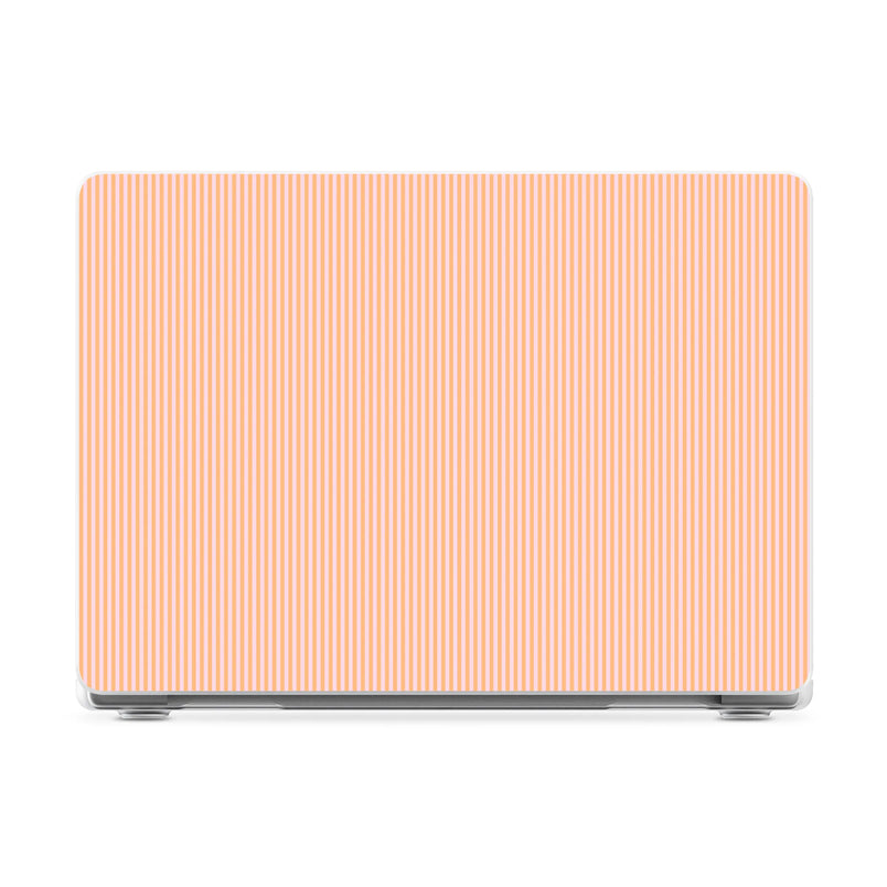 Stripes and the City | Orange & Pink Pinstripe Laptop Shell - 13.6" MacBook Air