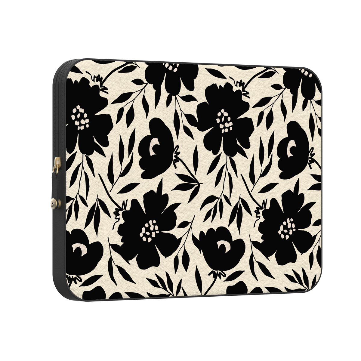 Dark Fantasy Contrast Floral Laptop Case - Casely