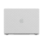 On the Dot | White Polka Dot Laptop Shell - 14" MacBook Pro
