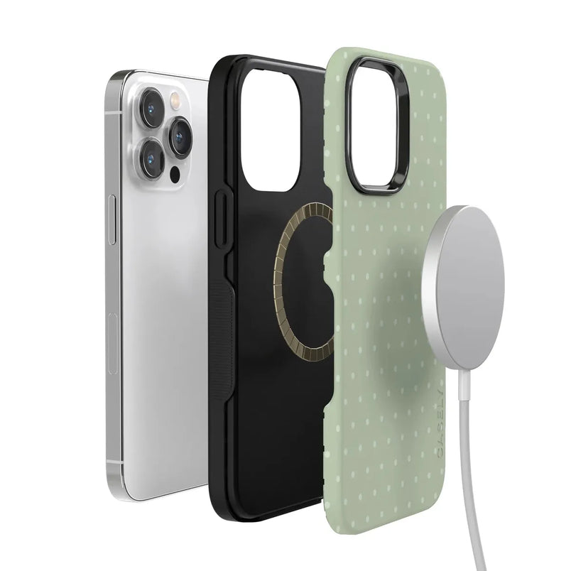 On the Dot | Green Polka Dot Case