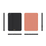 Perfect Stripes | Orange & Pink Stripes iPad Case