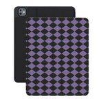 Midnight Hex | Purple Checkered iPad Case