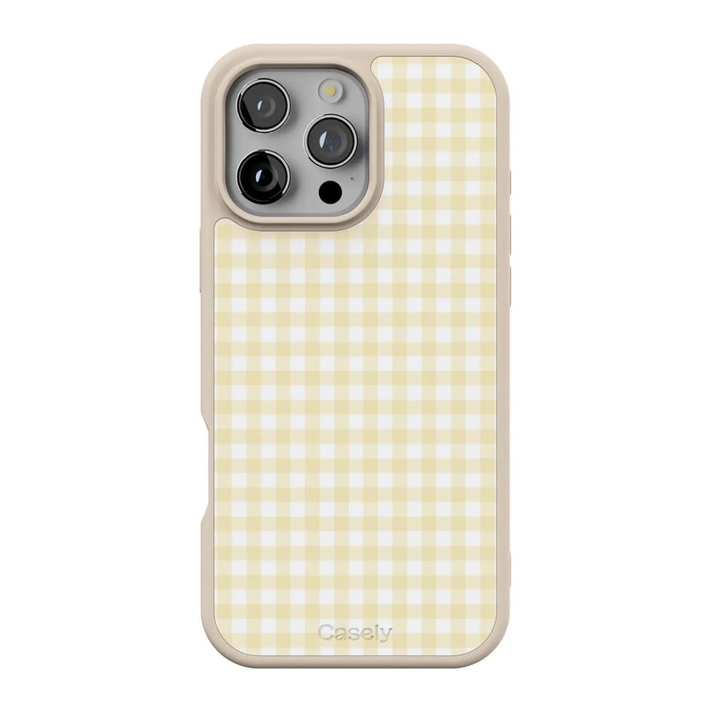 Pastel Picnic | Yellow Gingham Case