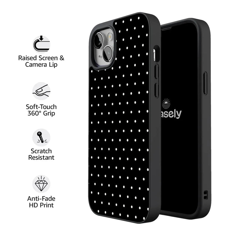 On the Dot | Black Polka Dot Case