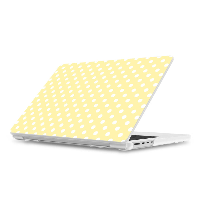 Spotted in SoHo | Yellow Polka Dot Laptop Shell