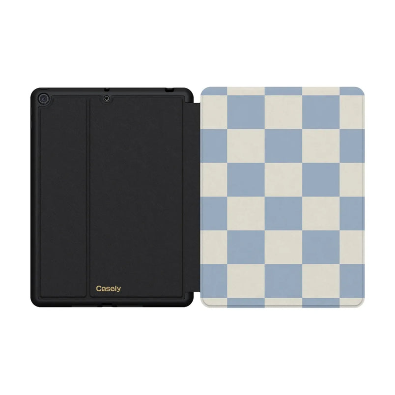 Fit Check | Light Blue Checkerboard iPad Case