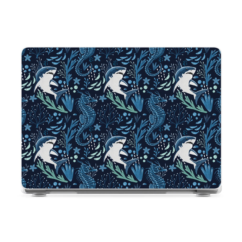 Midnight Reef | Shark Print Laptop Shell - 13.6" MacBook Air