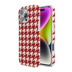 Scarlet Stitch | Red Houndstooth Case