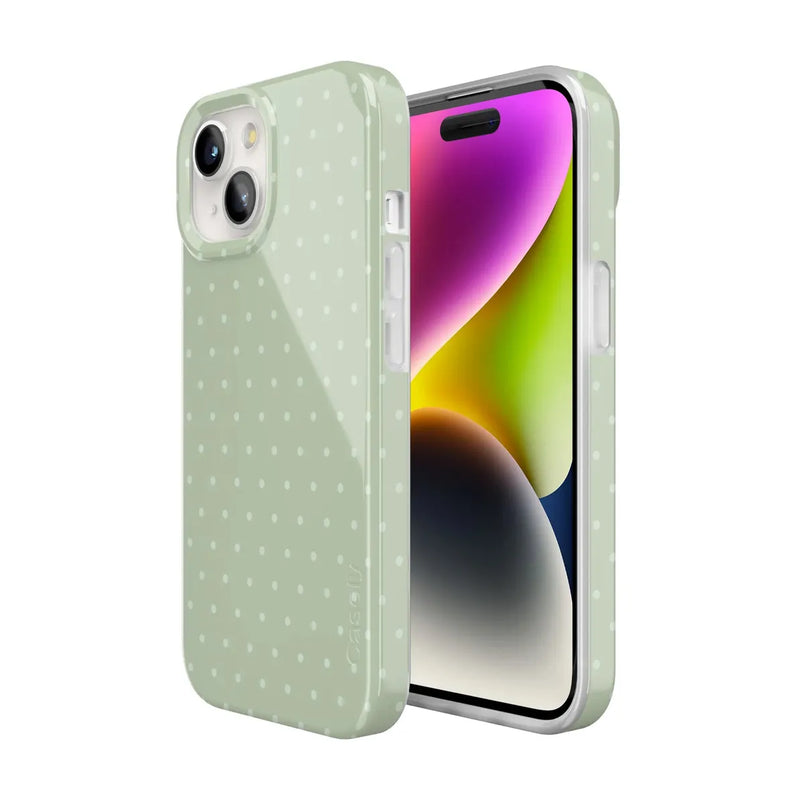 On the Dot | Green Polka Dot Case
