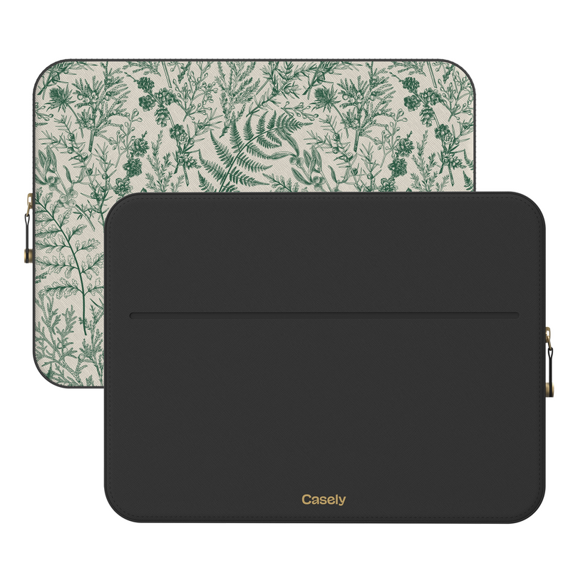 Sage Garden | Green Floral Laptop Case