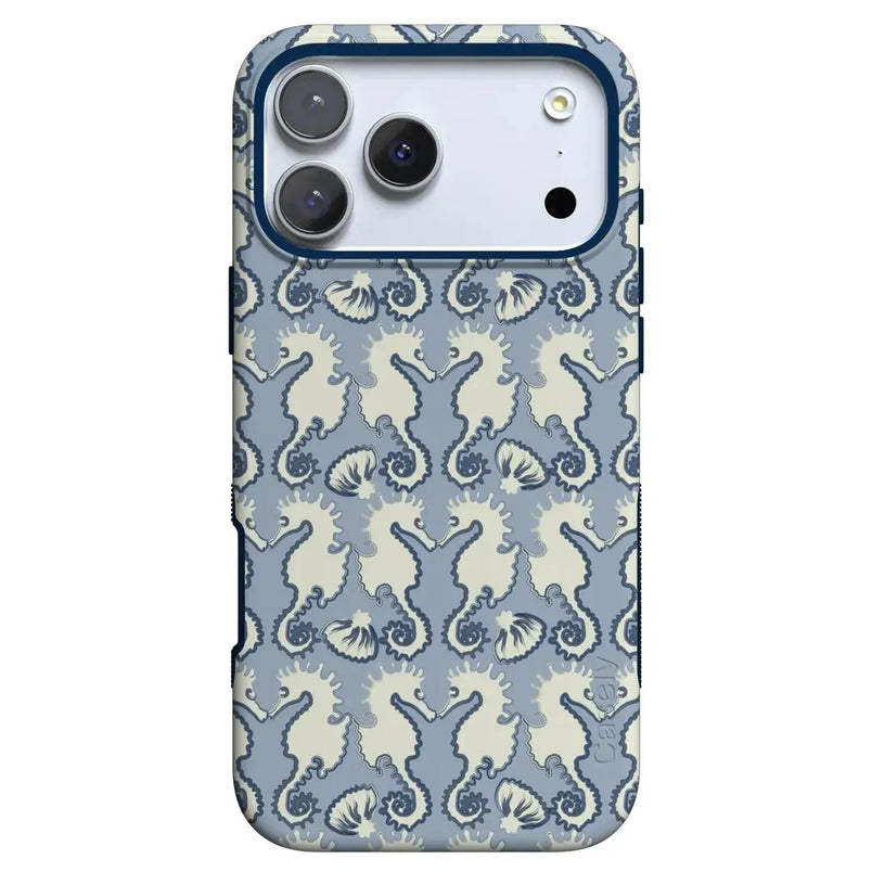 Seahorse Drift | Coastal Blues Case - iPhone 17 Pro
