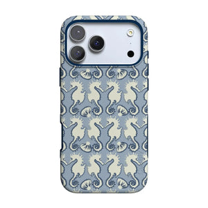Seahorse Drift | Coastal Blues Case - iPhone 17 Pro