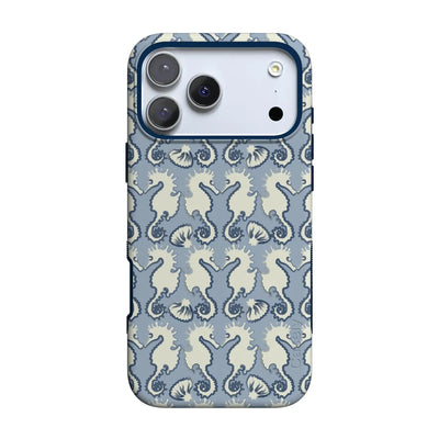 Seahorse Drift | Coastal Blues Case - iPhone 17 Pro