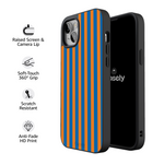 Go New York | Blue & Orange Stripes Case