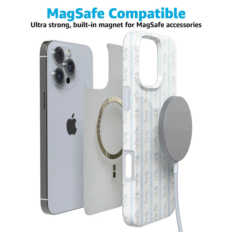 Cottage Stripe | Blue Floral Case