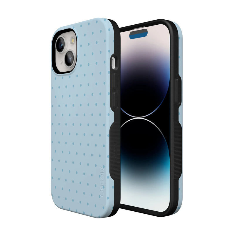 On the Dot | Blue Monochrome Polka Dot Case