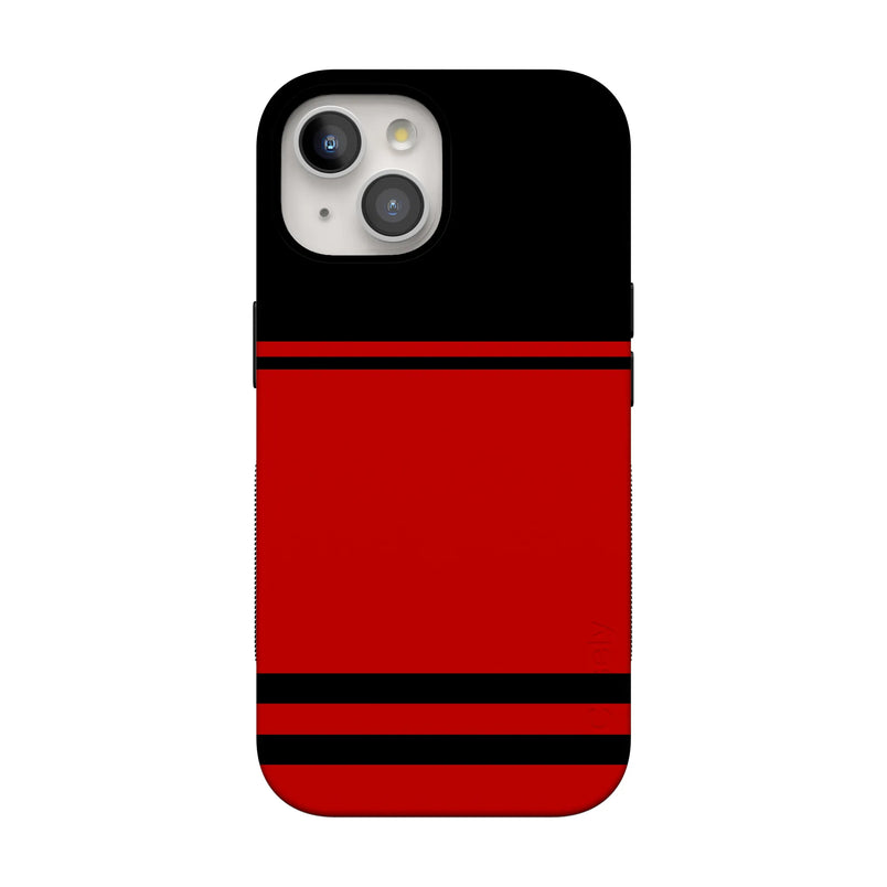 Go Canes | Black & Red Striped Case - iPhone 13