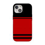 Go Canes | Black & Red Striped Case - iPhone 13