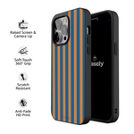 Go New York | Blue & Orange Stripes Case