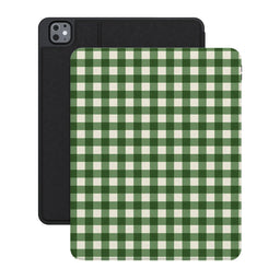 Checked Twice | Green Plaid iPad Case