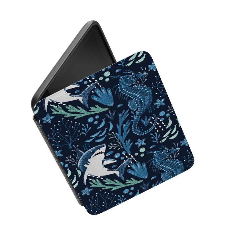 Midnight Reef | Shark Print Kindle Case