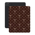 Teddy Bows | Brown Polka Dot iPad Case
