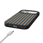 Go New York | Blue & Orange Stripes Case