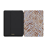 Untamed | Brown & Blue Zebra iPad Case