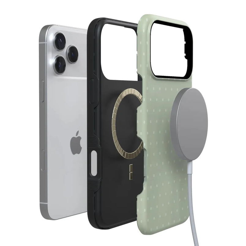 On the Dot | Green Polka Dot Case