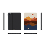 Opposites Attract | Day & Night Colorblock Mountains iPad Case