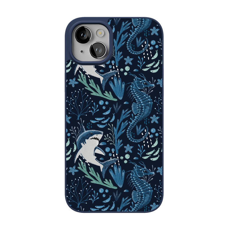 Midnight Reef | Shark Print Case - iPhone 13