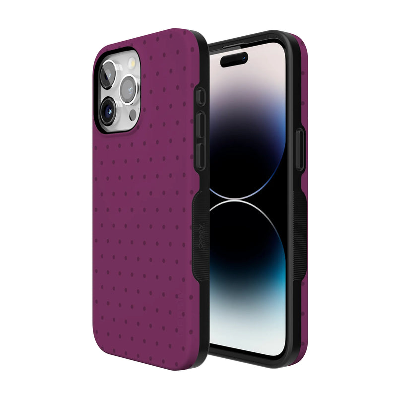 On the Dot | Plum Polka Dot Case