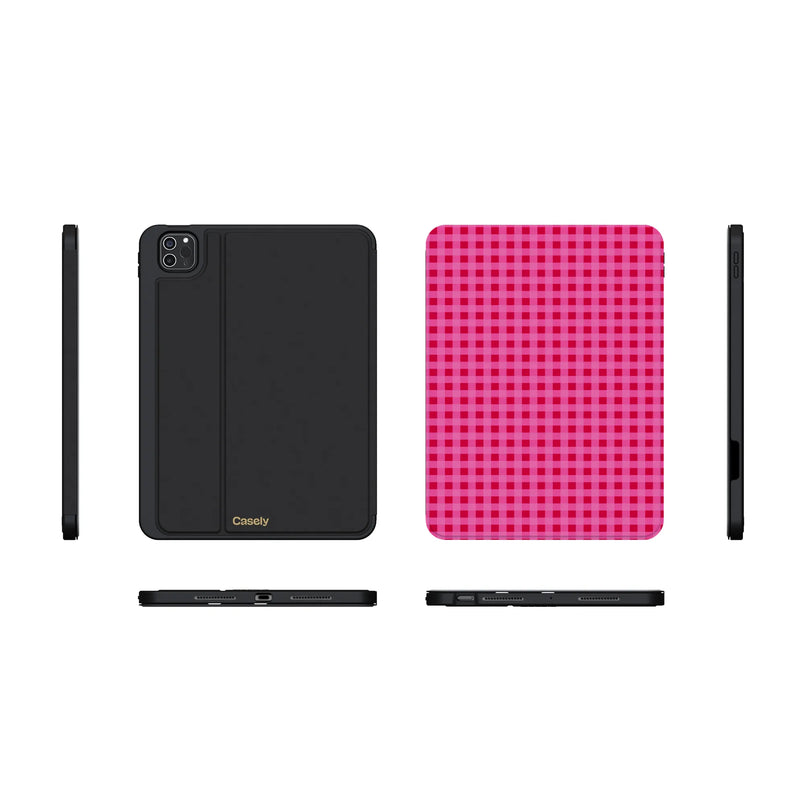 Sweet Jam | Hot Pink Gingham iPad Case