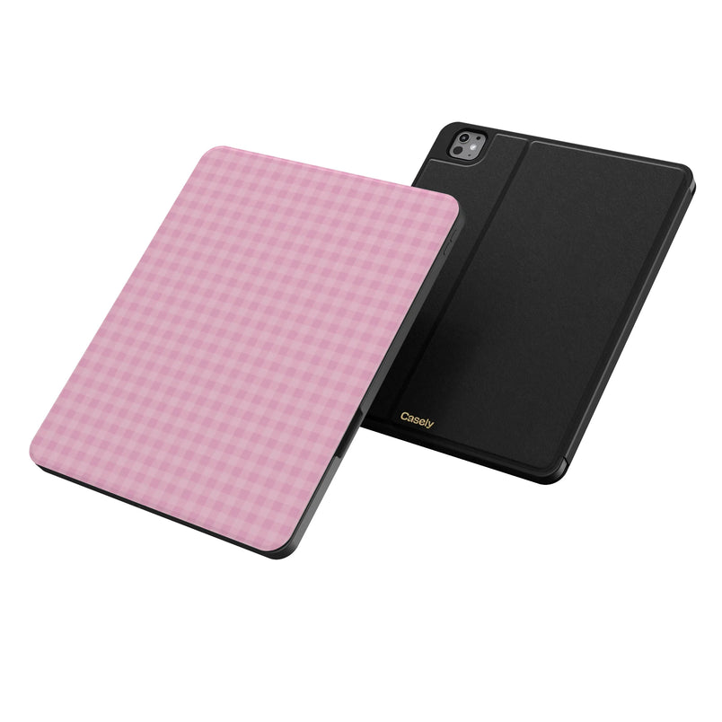 Sweet Jam | Light Pink Gingham iPad Case