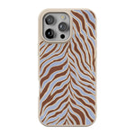 Untamed | Brown & Blue Zebra Case - iPhone 16 Pro