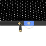 On the Dot | White Polka Dot Laptop Case