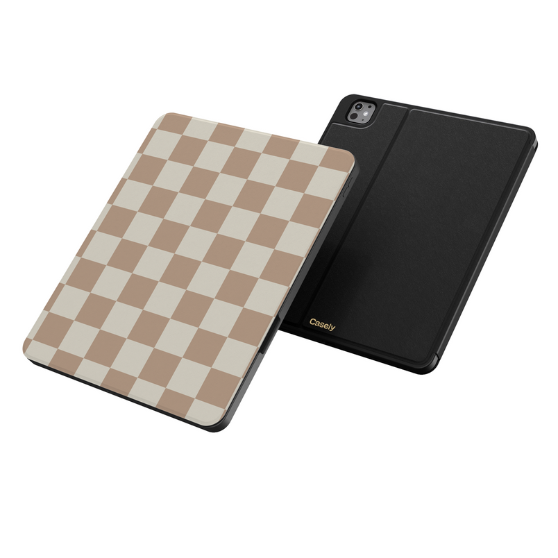 Fit Check | Neutral Checkerboard iPad Case