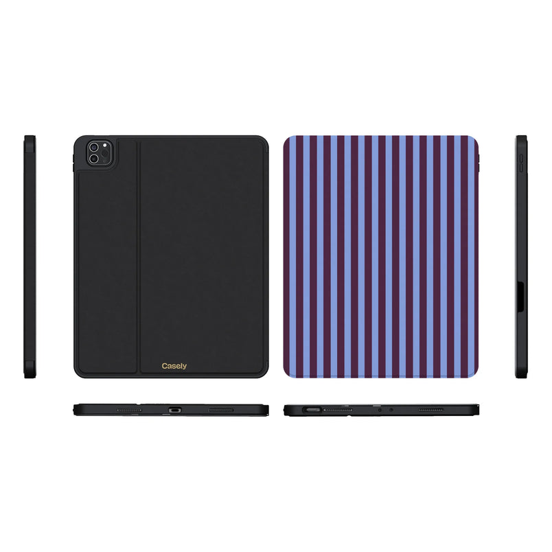 Perfect Stripes | Purple & Blue Stripes iPad Case