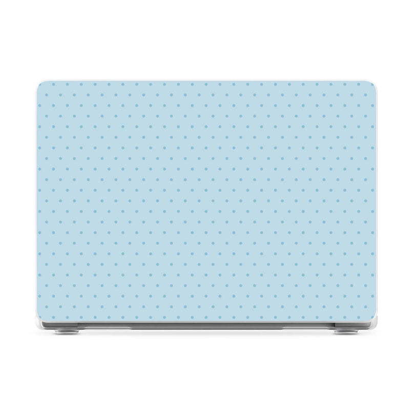 On the Dot | Blue Monochrome Polka Dot Laptop Shell - 14" MacBook Pro