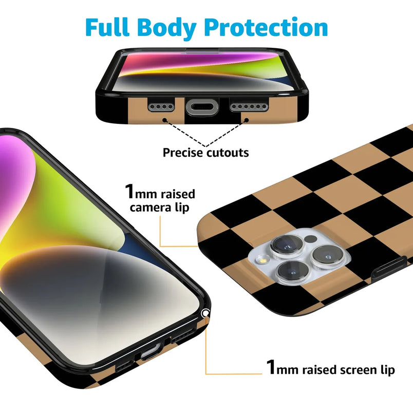 Fit Check | Black & Brown Checkerboard Case