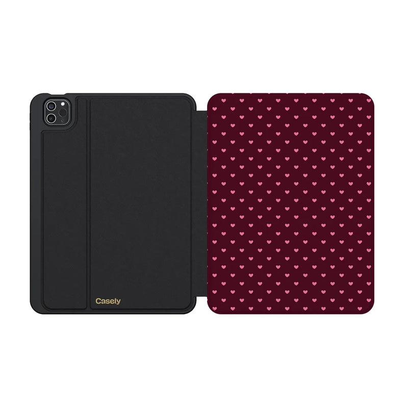 Heart Noir | Tiny Hearts iPad Case