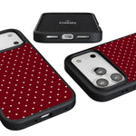 On the Dot | Maroon Polka Dot Case