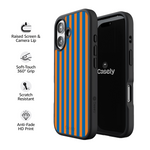 Go New York | Blue & Orange Stripes Case