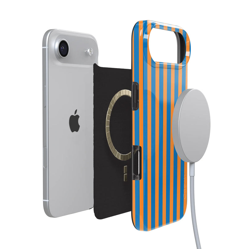 Go New York | Blue & Orange Stripes Case