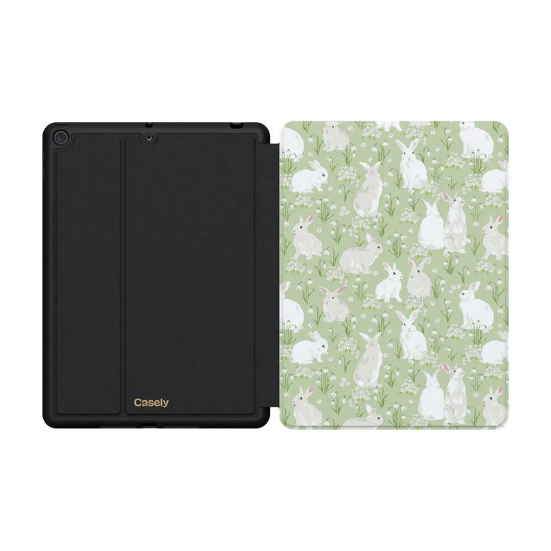 Hop to it | Green Bunny iPad Case