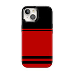 Go Canes | Black & Red Striped Case - iPhone 13